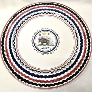 Fratelli Mari Deruta Italy 13″ Istrice Porcupine Charger/Platter Hand-Painted